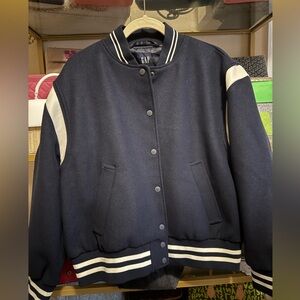 Gap Wool Blend Varsity Jacket